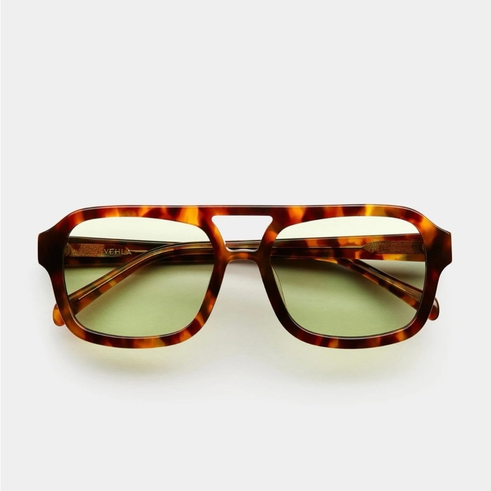 VEHLA Tortoise Frame Sunglasses with Olive Lenses